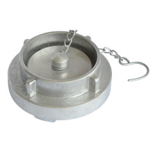 Aluminum Storz Fire Hose Coupling Cap with Chain